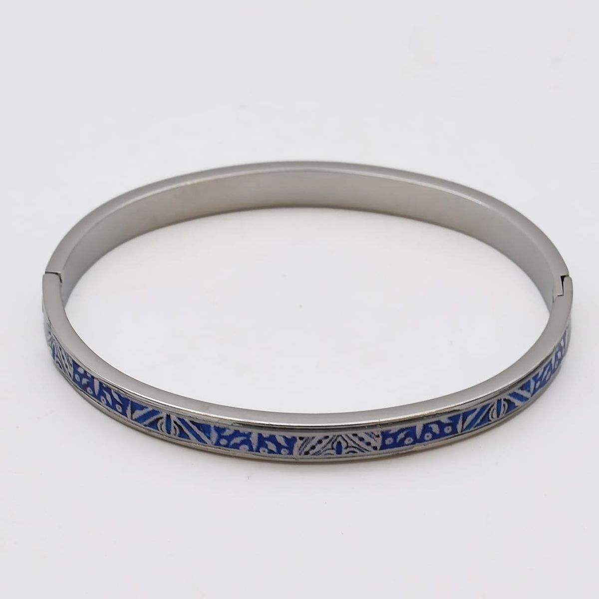 Bracelet en métal aux motifs azulejos I Bijoux fantaisie portugais Bracelet "Azulejos"
