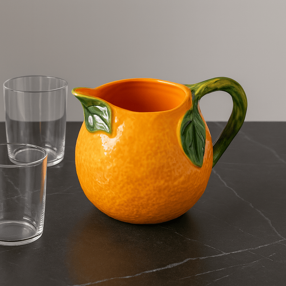 Carafe en céramique en forme d'orange Carafe en céramique en forme d'orange