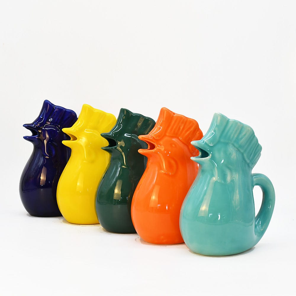 Carafe turquoise en céramique en forme de coq Carafe en céramique en forme de coq - Turquoise