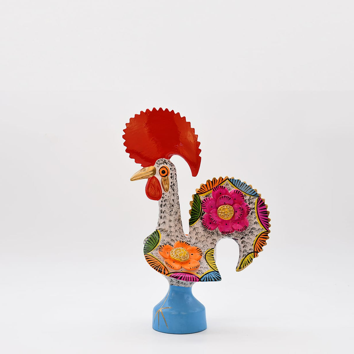 Coq de Barcelos blanc 25cm | Prazeres Côta Portugal Coq de Barcelos 25cm blanc - Prazeres Côta