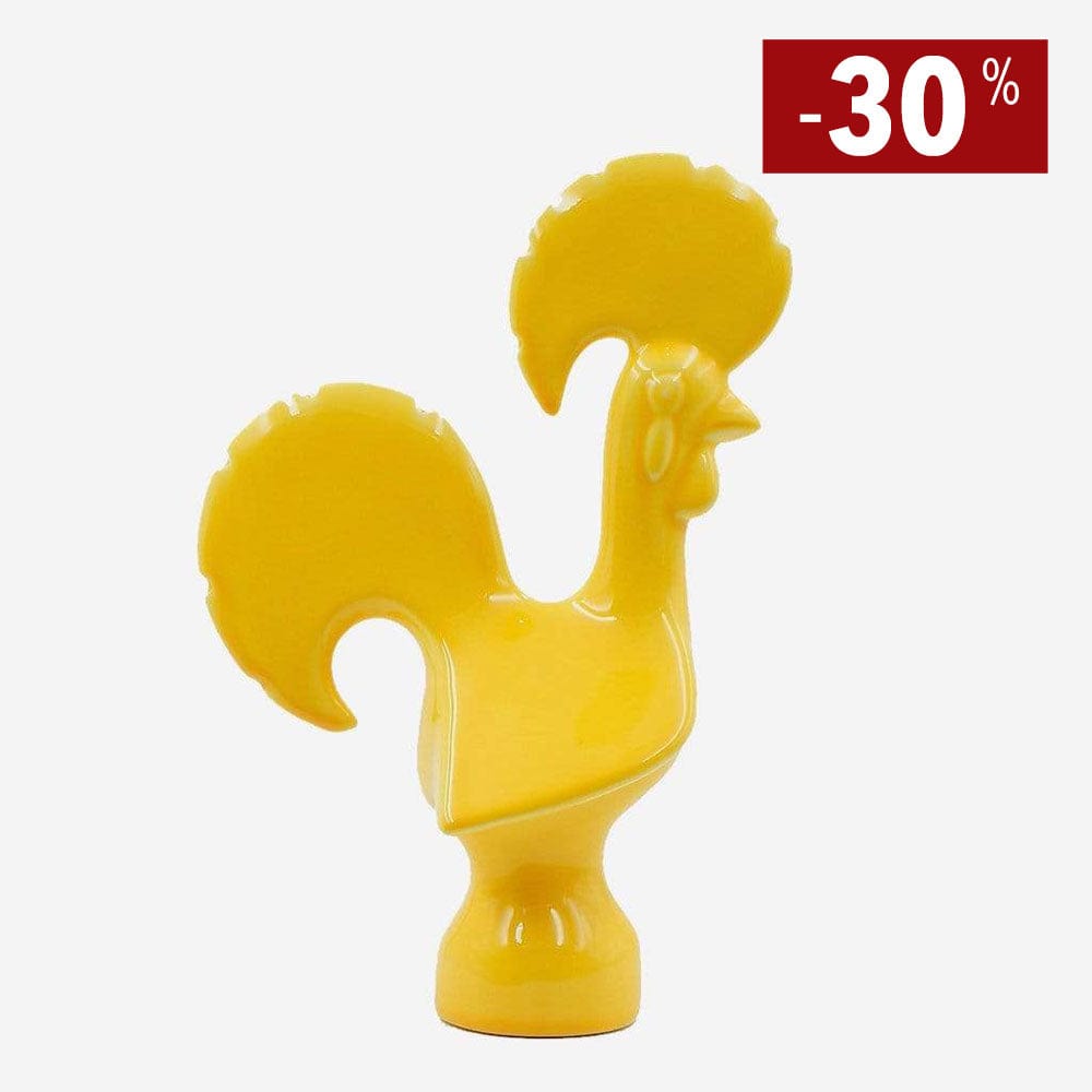 Coq de Barcelos en céramique I Produit artisanal du Portugal Coq portugais en céramique - Jaune