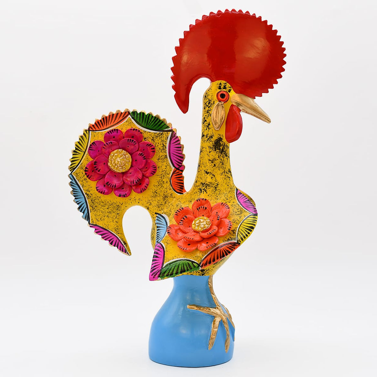 Coq de Barcelos jaune 40 cm | Prazeres Côta Portugal Coq de Barcelos 40cm jaune - Prazeres Côta