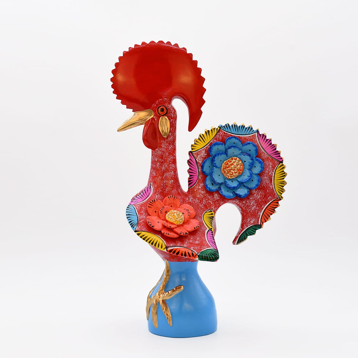 Coq de Barcelos rouge 40 cm | Prazeres Côta Portugal Coq de Barcelos 40cm rouge - Prazeres Côta