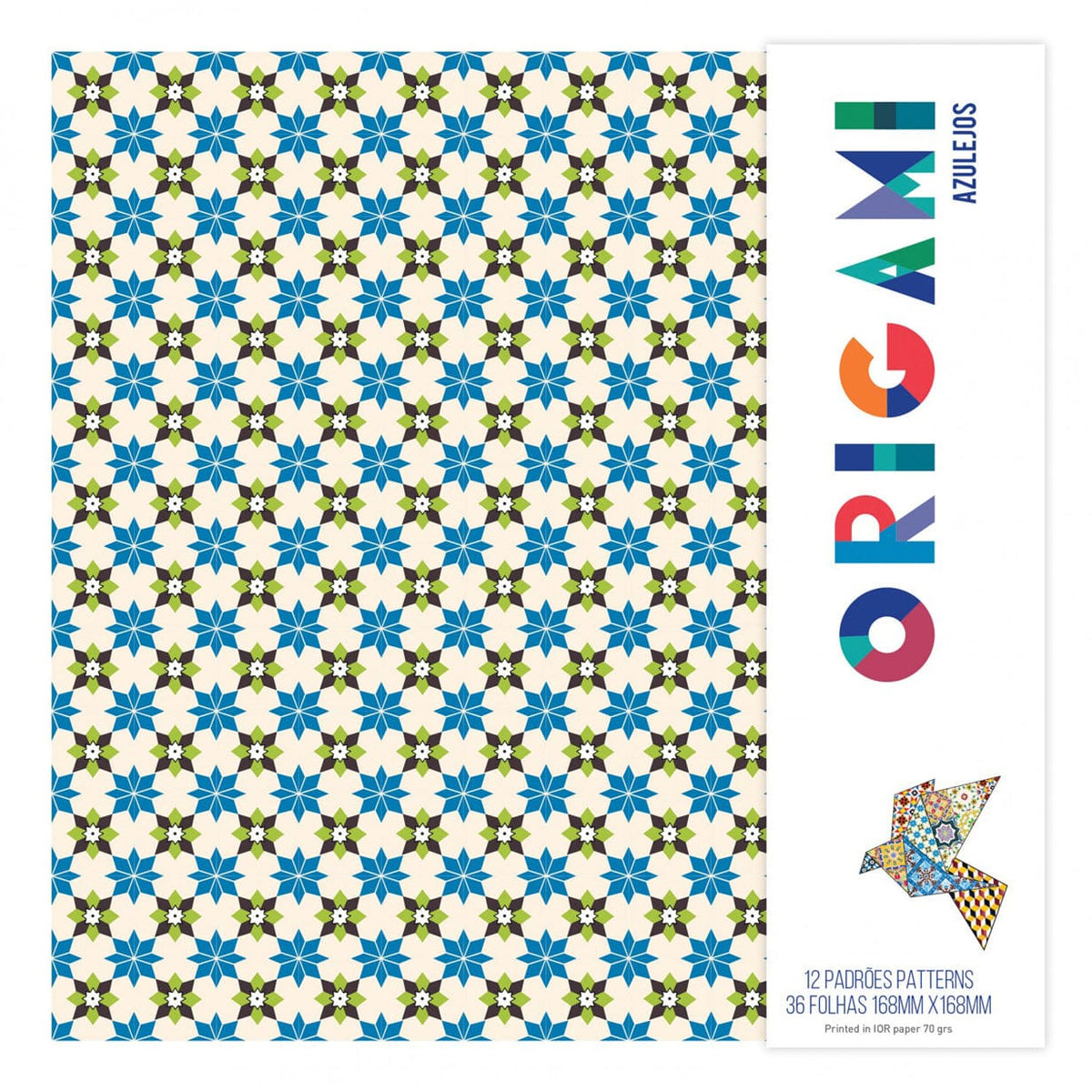 Cube magique I Casse-tête sur le thème des Azulejos Planches d'origami portugais