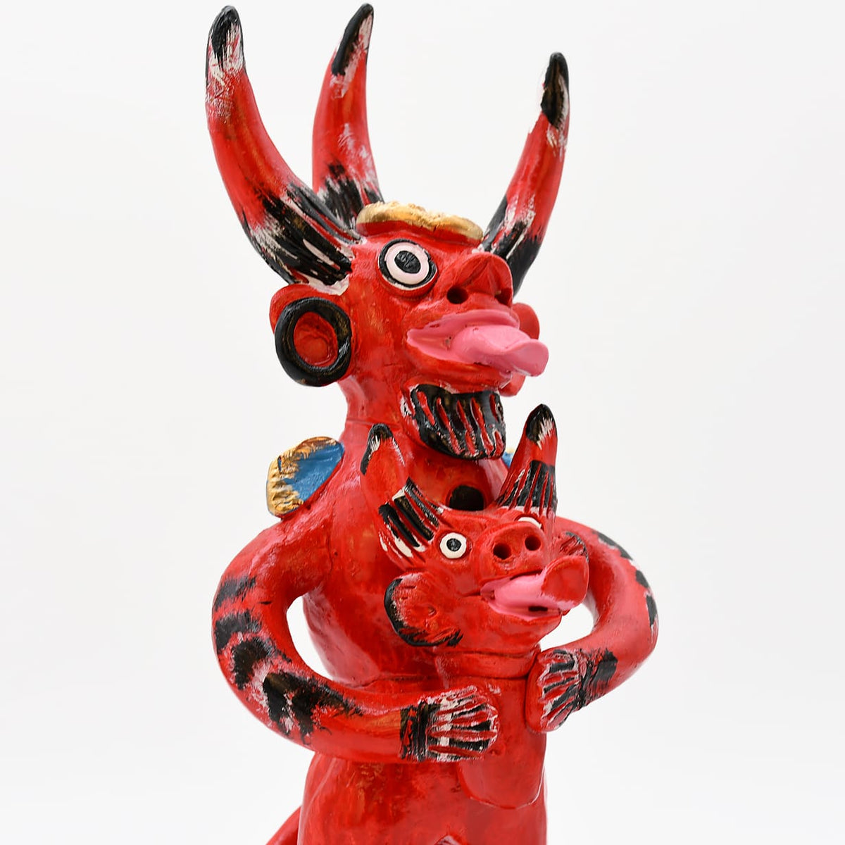 Diable à 3 cornes en terre cuite - Original de Prazeres Cota Diabo de três cornos 30cm - Prazeres Côta