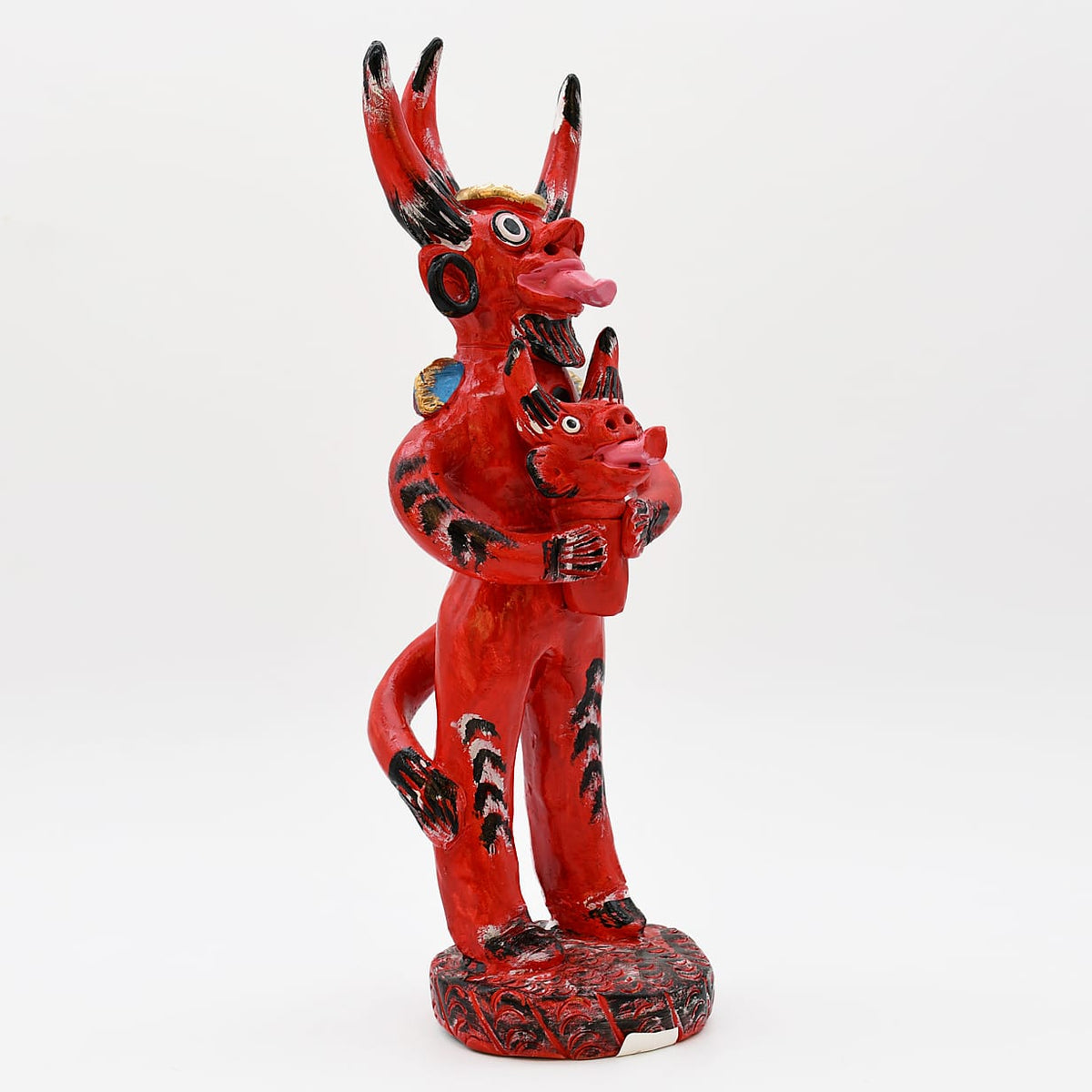 Diable à 3 cornes en terre cuite - Original de Prazeres Cota Diabo de três cornos 30cm - Prazeres Côta