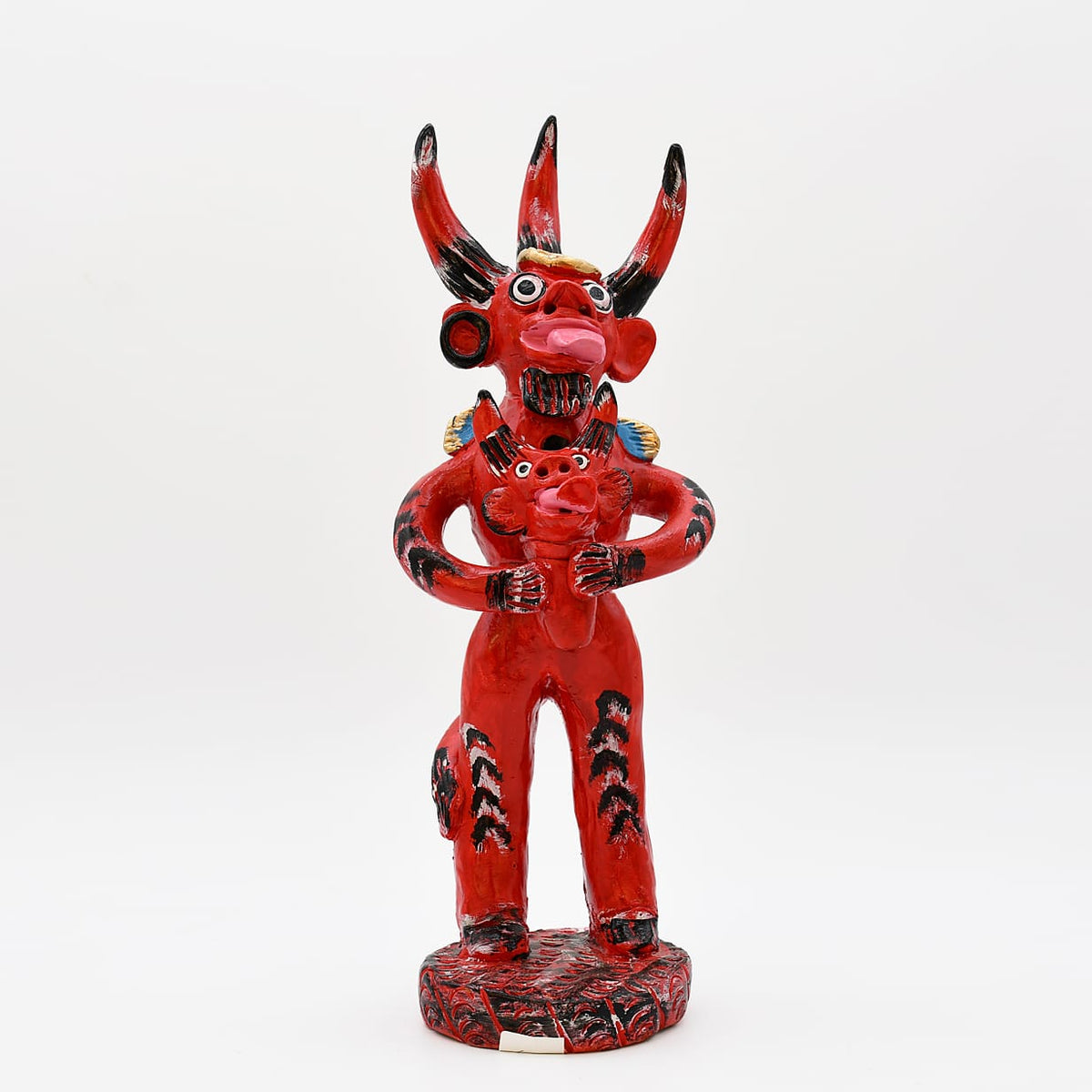 Diable à 3 cornes en terre cuite - Original de Prazeres Cota Diabo de três cornos 30cm - Prazeres Côta