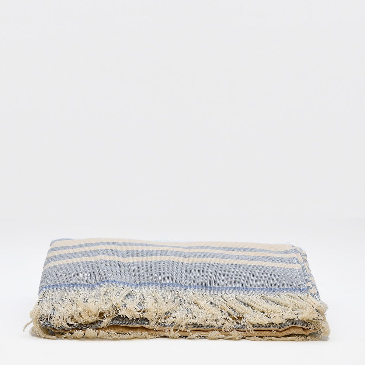 Drap de plage portugais bleu 100% coton | Léger & séchage rapide Drap de plage portugais en coton - Bleu