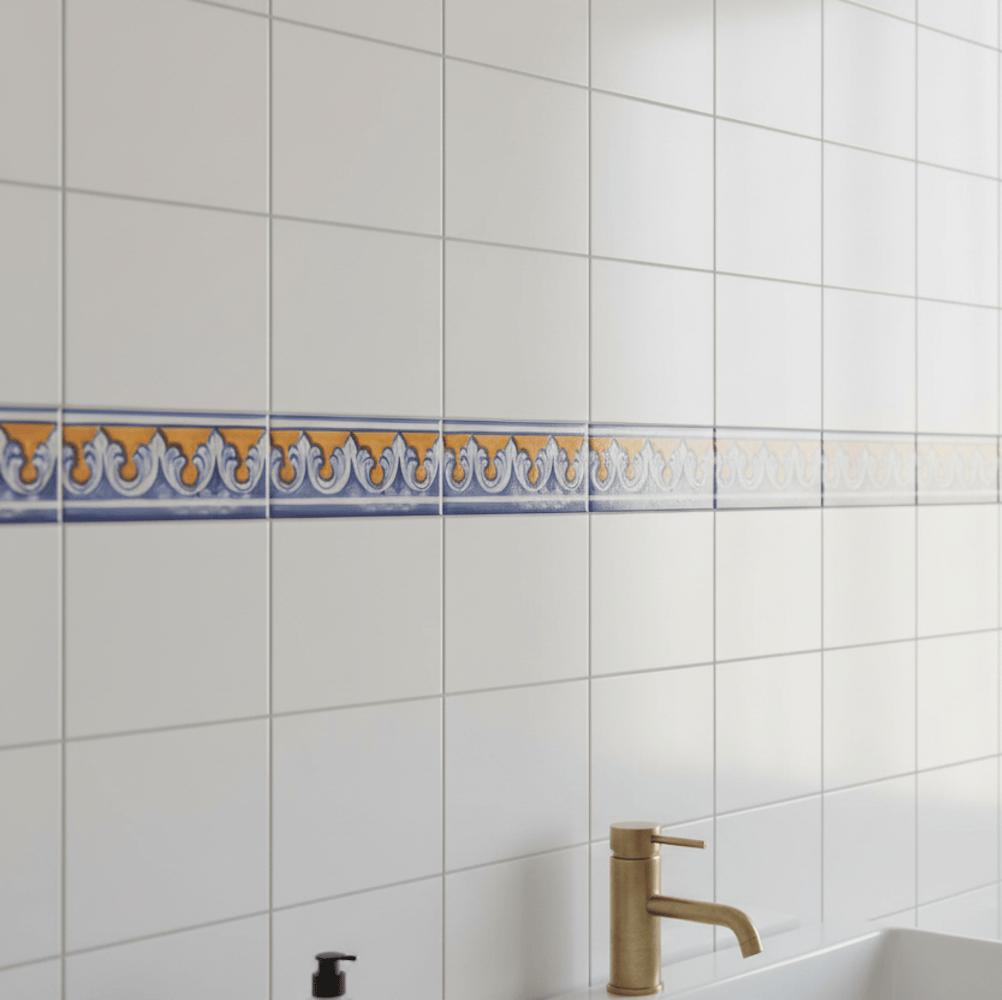 Frise pour panneaux d'azulejos Frise Azulejo 15x7.5cm
