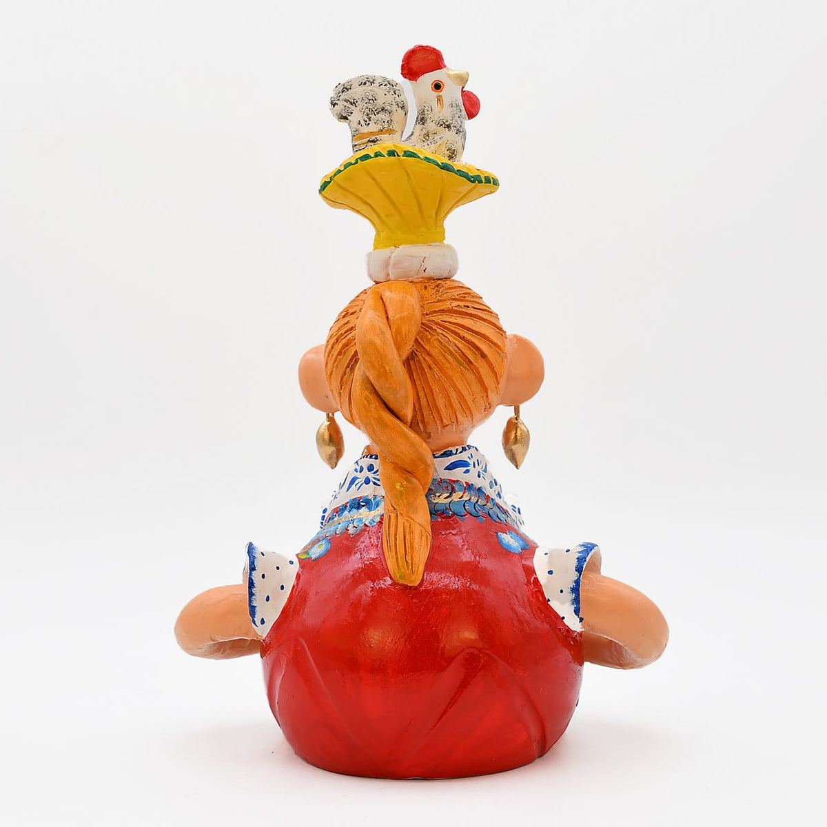 Grande figurine en terre cuite I Ar naïf du Portugal Boneca Barriguda 25 cm - Prazeres Côta