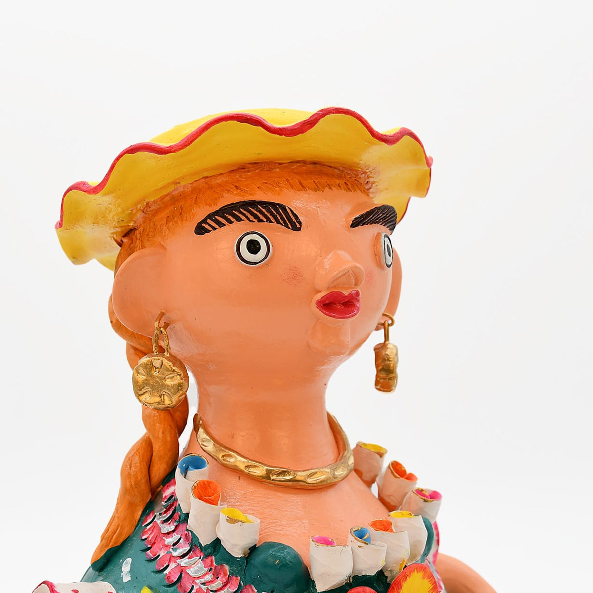 Grande figurine en terre cuite I Ar naïf du Portugal Boneca Barriguda 40cm - Prazeres Côta