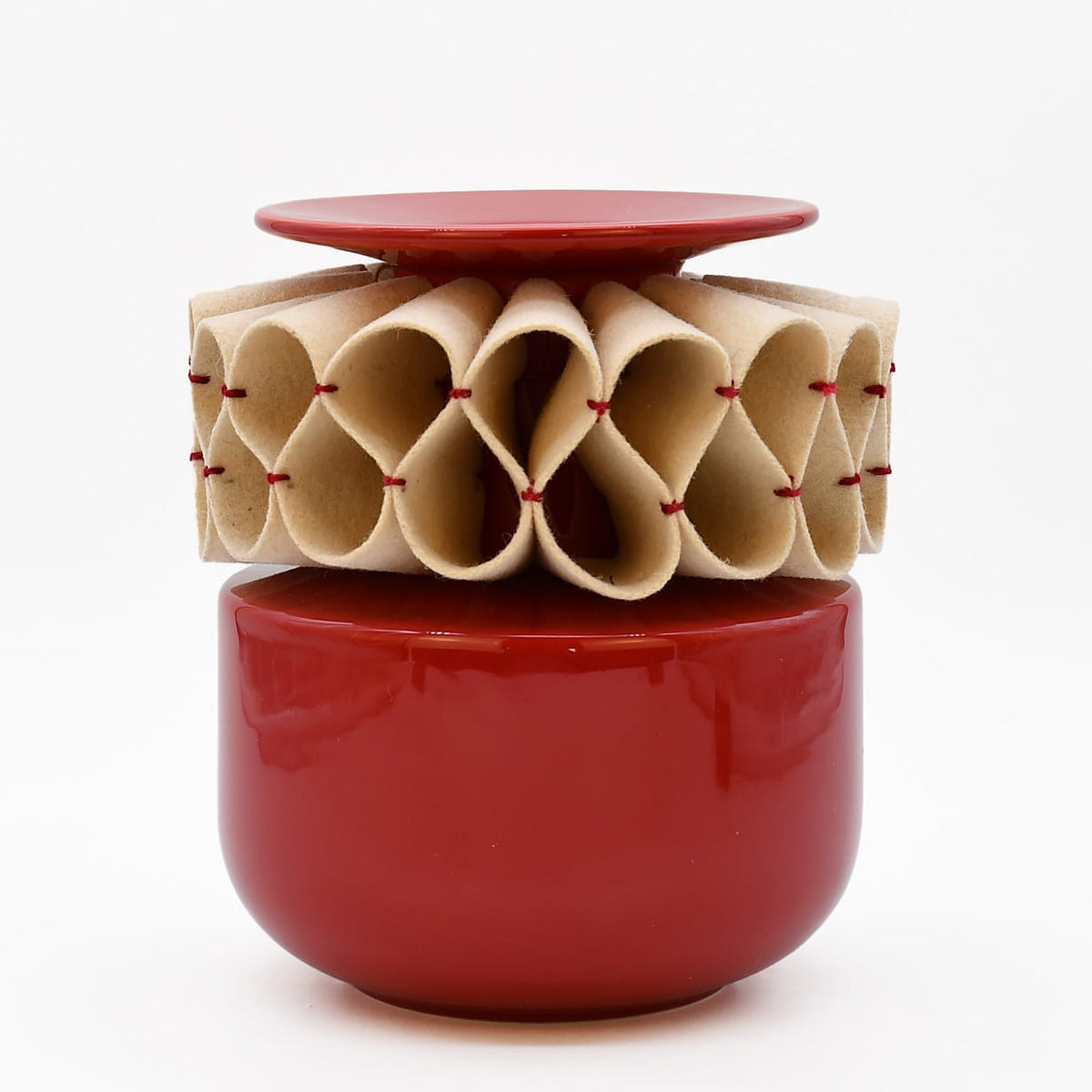 Jarra de Rufos – Jarre artisanale portugaise en faïence rouge Vase en céramique "A Jarra de Rufos" - Rouge