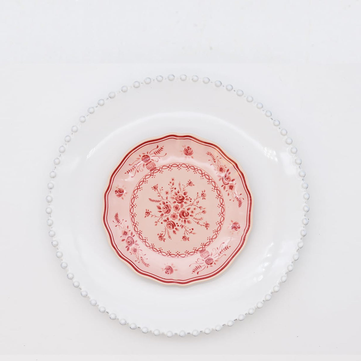 Pearl blanc 28cm + Vila rose 17cm Pearl blanc 28cm + Vila rose 17cm