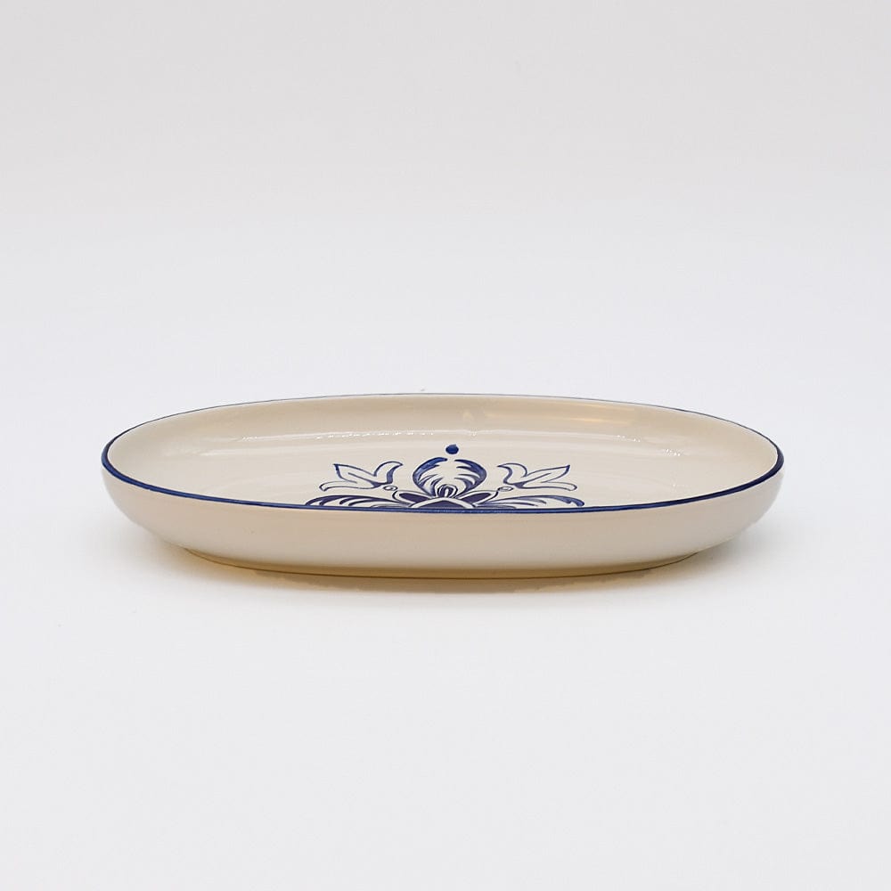 Plat ovale en céramique motifs Azulejos 24cm version 2 Plat ovale en céramique "Azulejos" 2 - 24cm