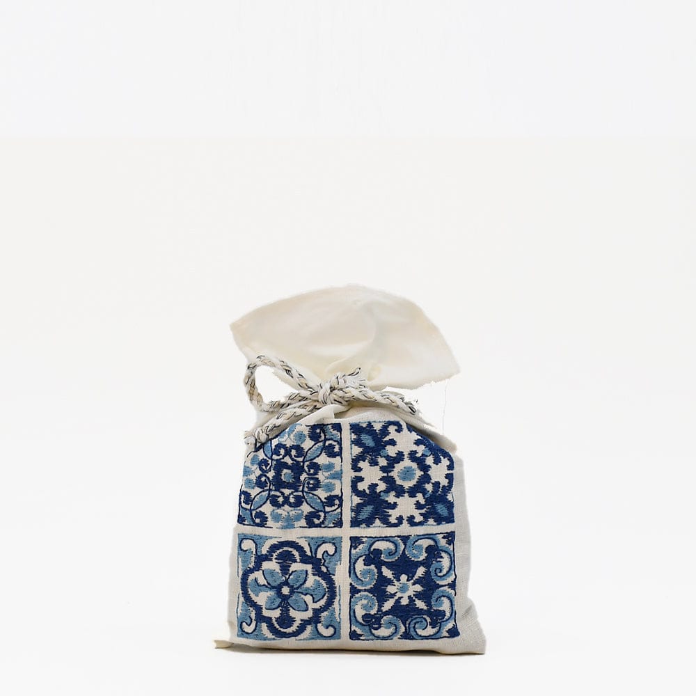 Sac de lavande du Portugal brodé Azulejos Sachet de lavande en lin brodé "Azulejos"
