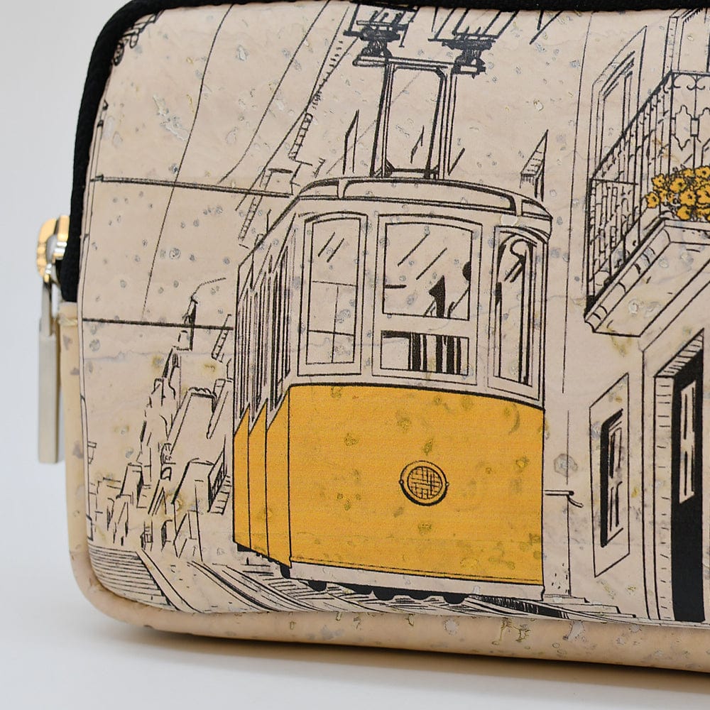 Sac panier en liège Doré et Rouge I Liège du Portugal Porte-monnaie en liège