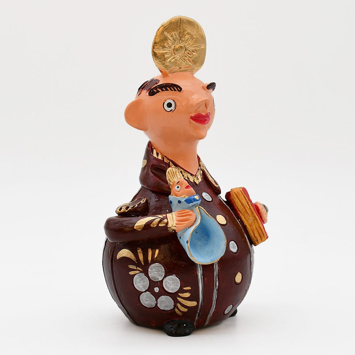 Saint antoine en terre cuite - Original de Prazeres Cota São Antonio 17cm - Prazeres Côta