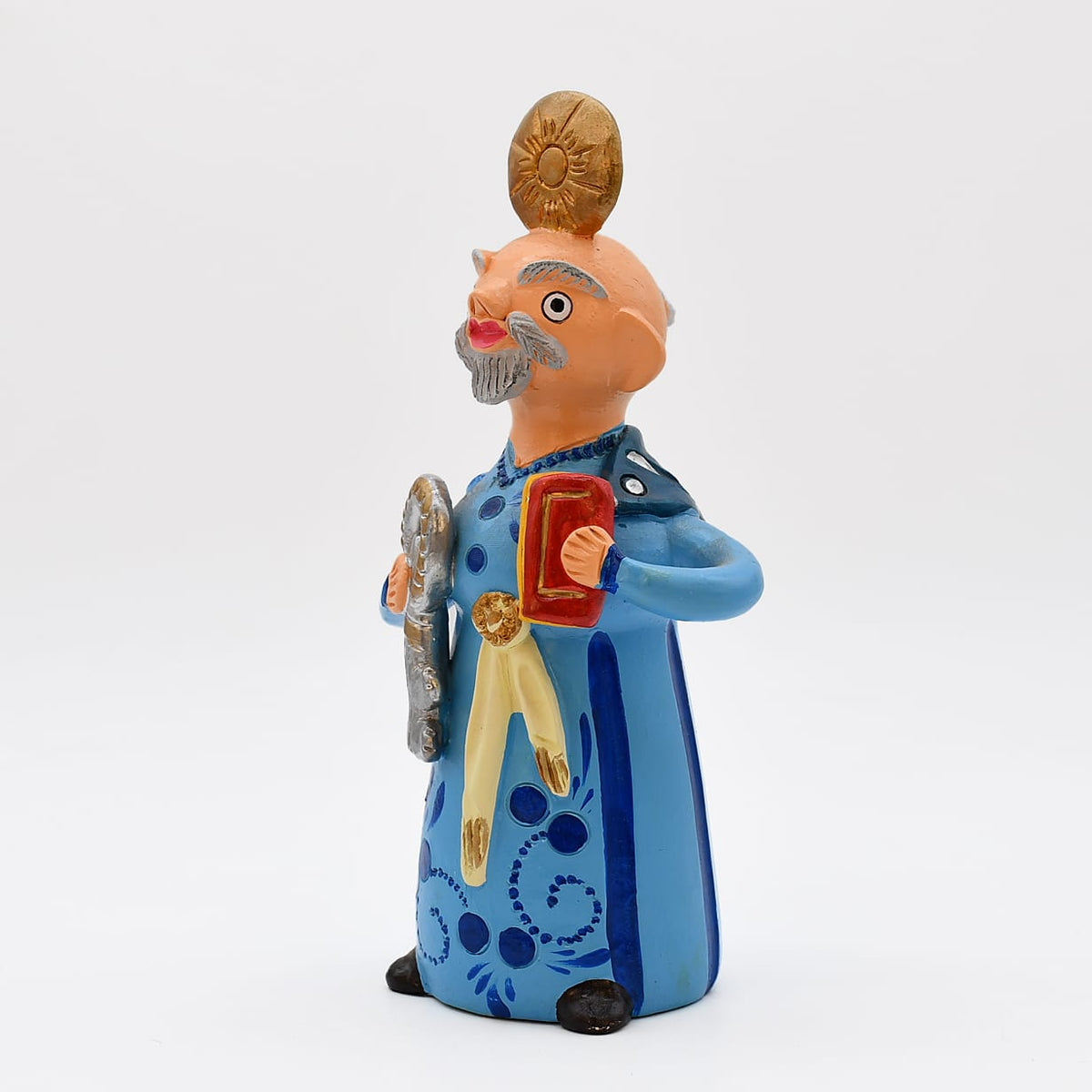 Saint Pierre en terre cuite - Original de Prazeres Cota São Pedro 25cm - Prazeres Côta