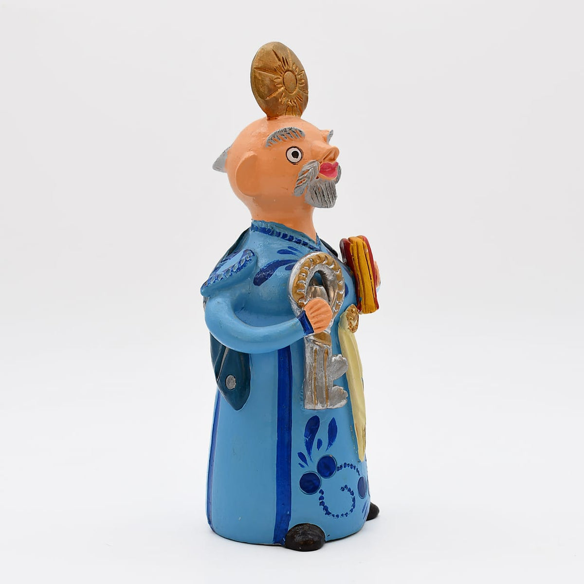Saint Pierre en terre cuite - Original de Prazeres Cota São Pedro 25cm - Prazeres Côta