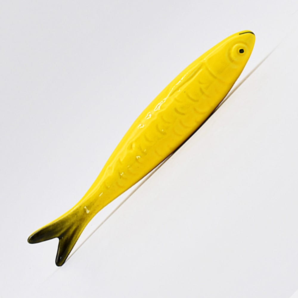 Sardine en céramique de Caldas da Rainha I Décoration murale Sardine en céramique de Caldas da Rainha (6 couleurs) Jaune