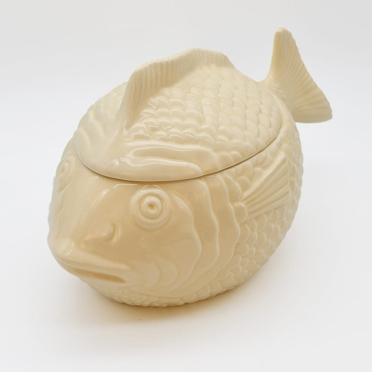 Soupière blanche en forme de poisson I Vaisselle du Portugal Soupière en céramique en forme de Poisson - Blanc