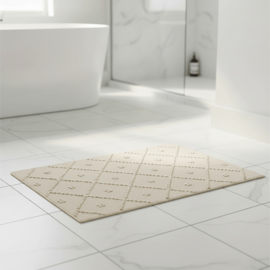 Tapis de salle de bain portugais beige 60x40cm Tapis de salle de bain 60x40 - Beige
