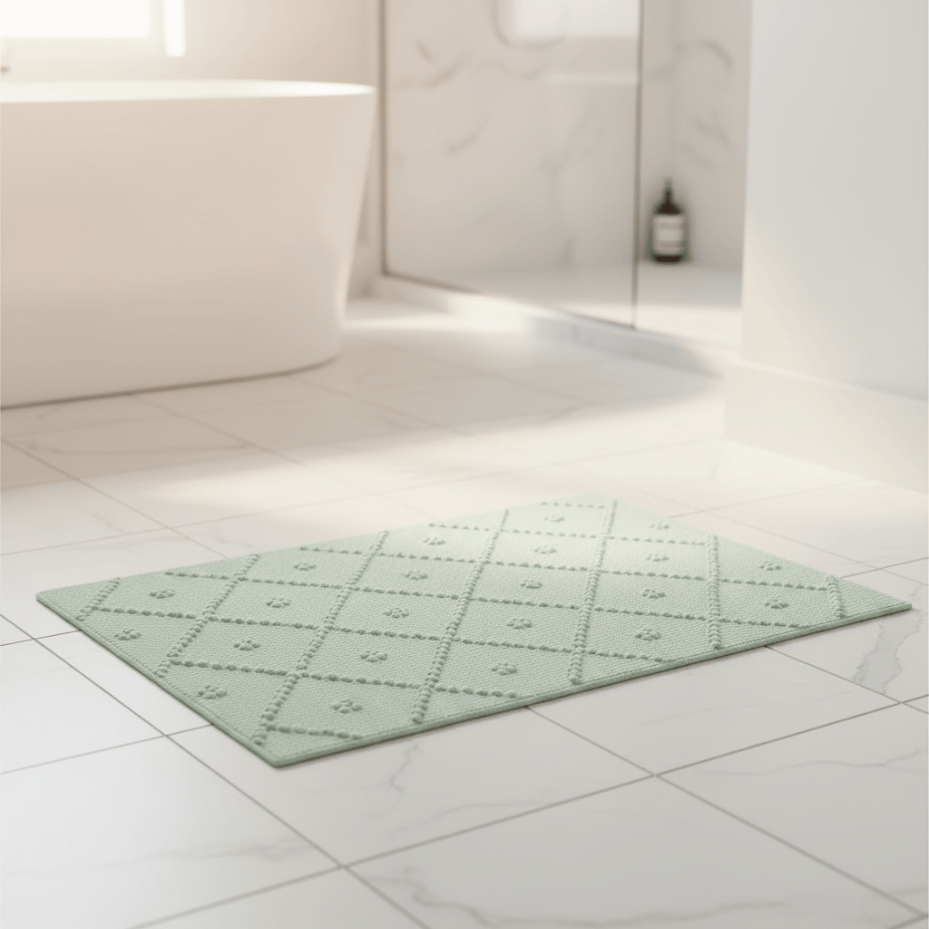Tapis de salle de bain portugais vert 60x40cm Tapis de salle de bain 60x40 - Vert