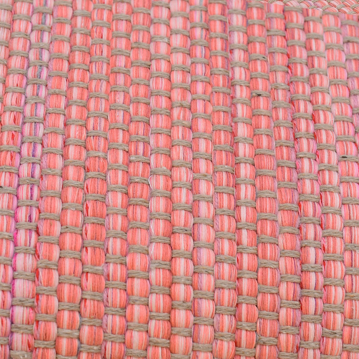 Tapis rose en fibres mélangées I Fabrication artisanale portugaise Tapis en fibres mélangées - Rose