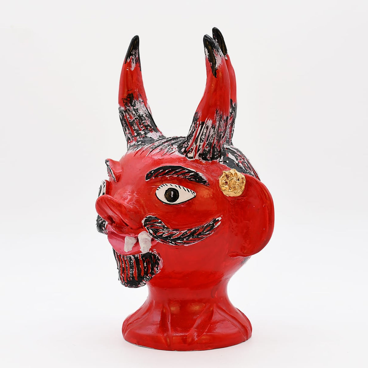Tête de diable en terre cuite - Original de Prazeres Cota Cabeça de diabo 30cm - Prazeres Côta