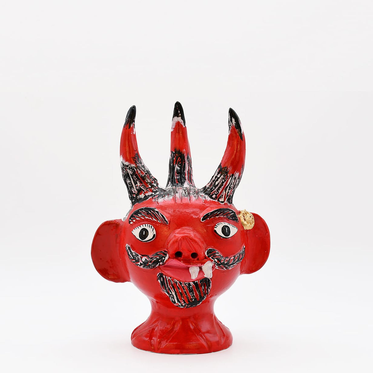 Tête de diable en terre cuite - Original de Prazeres Cota Cabeça de diabo 30cm - Prazeres Côta