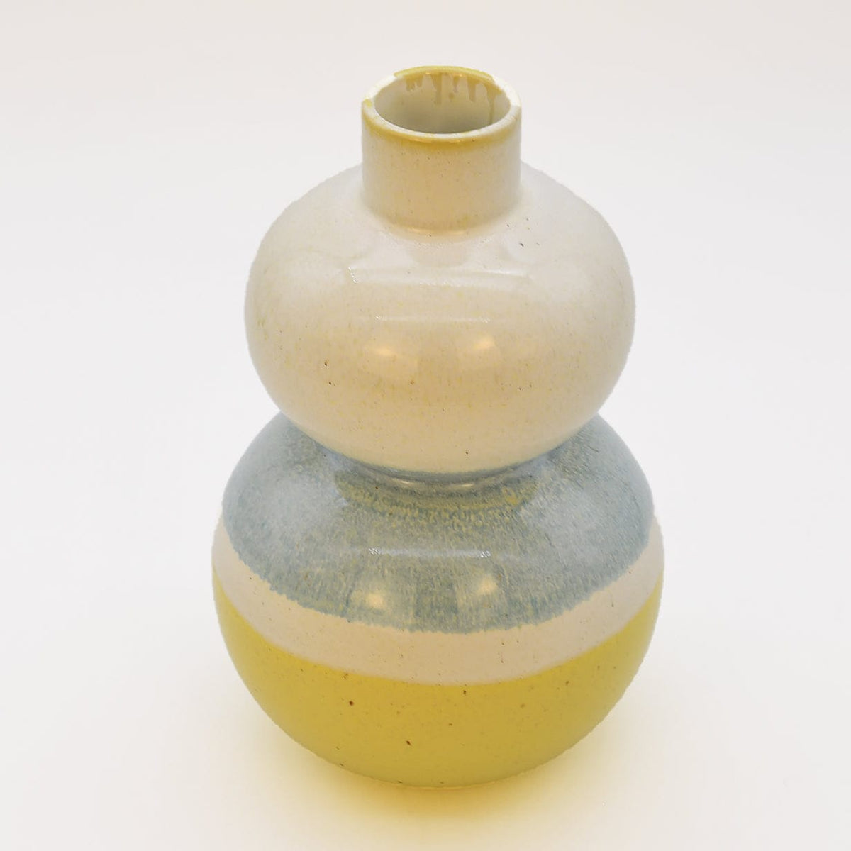 Vase inspiré des mots portugais I Céramique brillante Vase en grès "Sintonia"
