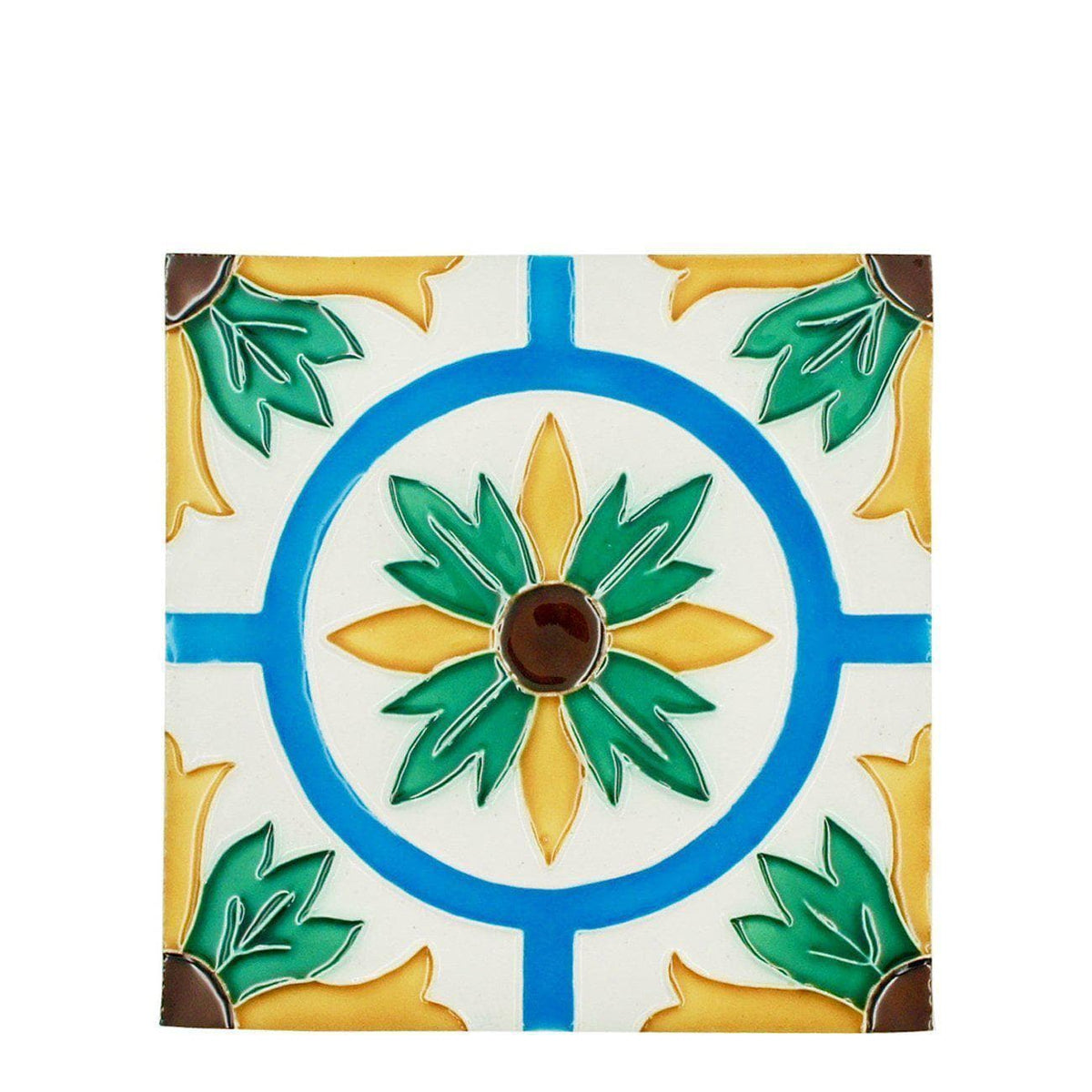 Hispano-maurische Fliese 14x14cm