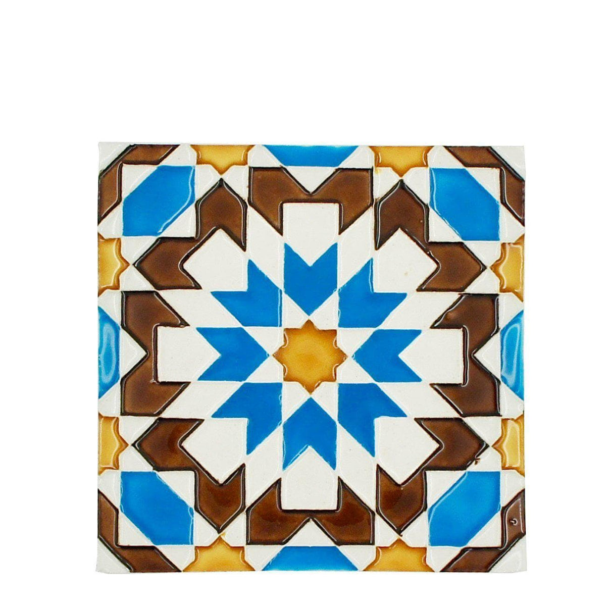 Hispanisch-maurische Fliese 14x14cm