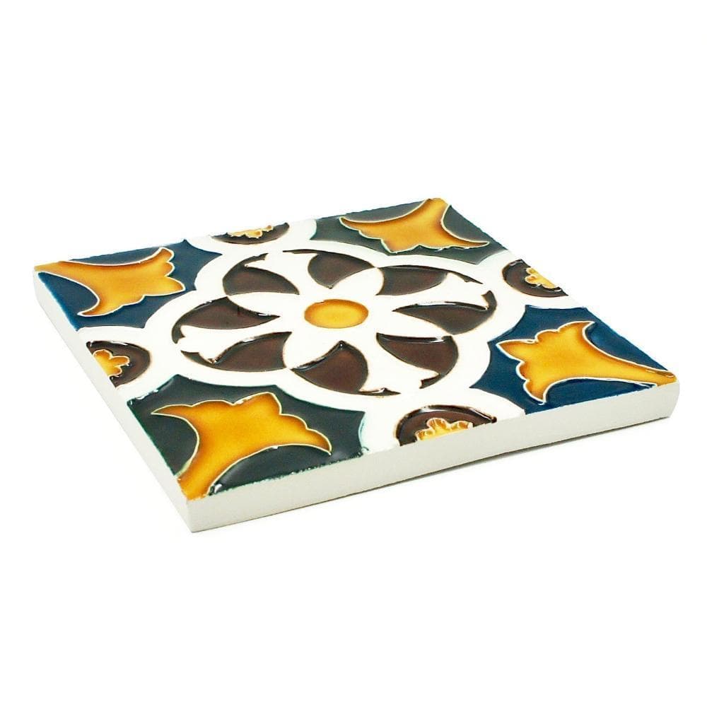 Hispano-maurische Fliese 14x14cm