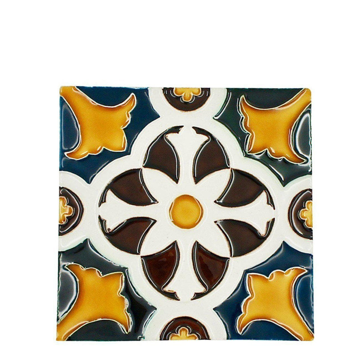 Hispano-maurische Fliese 14x14cm