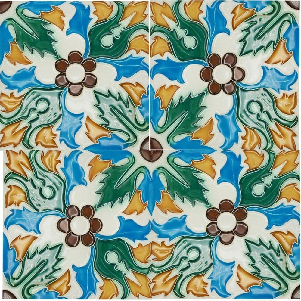 Azulejo hispano-maure 14x14cm