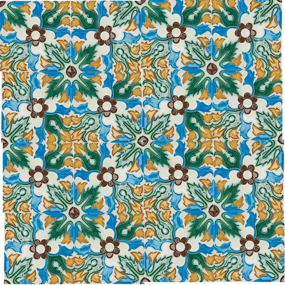 Azulejo hispano-maure 14x14cm