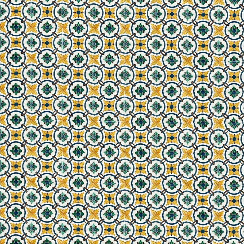 Spanish-Moorish Azulejo 14x14cm