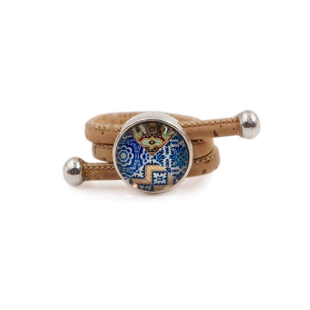 Bague en liège "Azulejos"
