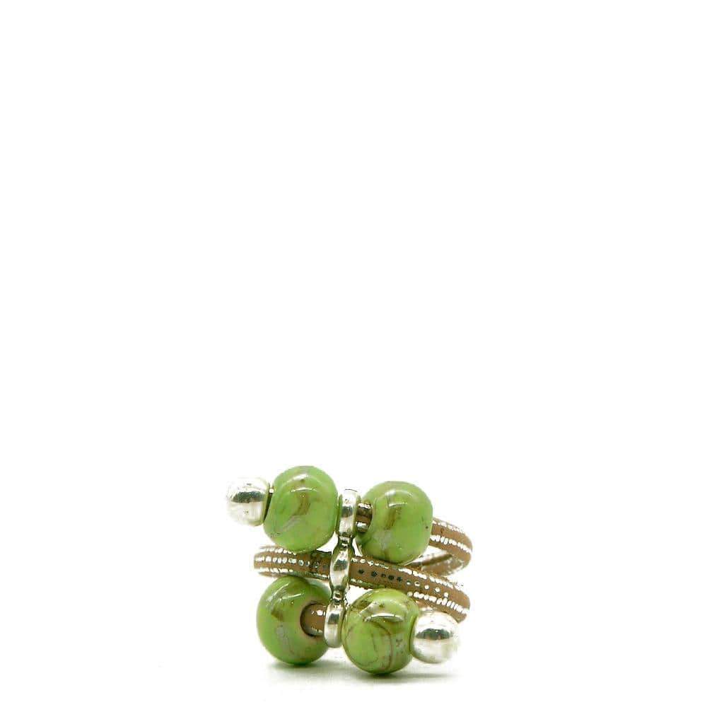 Bague en liège verte