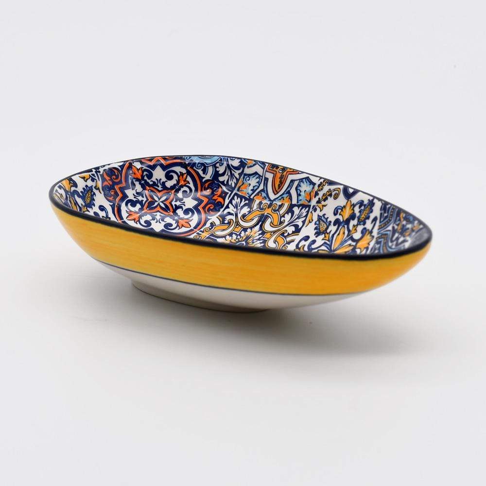 Kleine ovale Servierplatte "Azulejos"