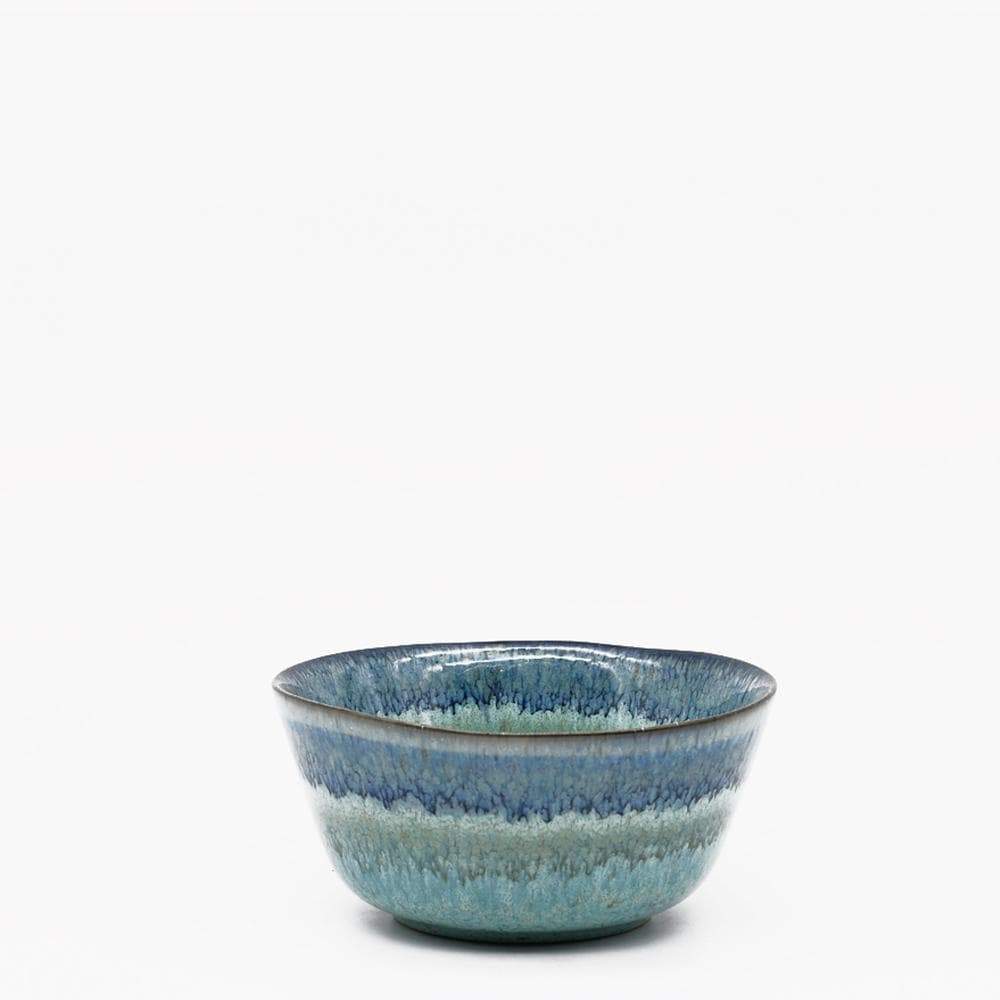 Steingut-Schale "Madeira" grün - 13 cm