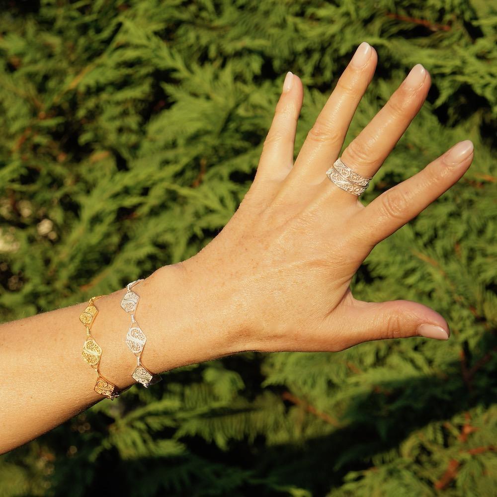 Escrava I Silver Filigree Bracelet
