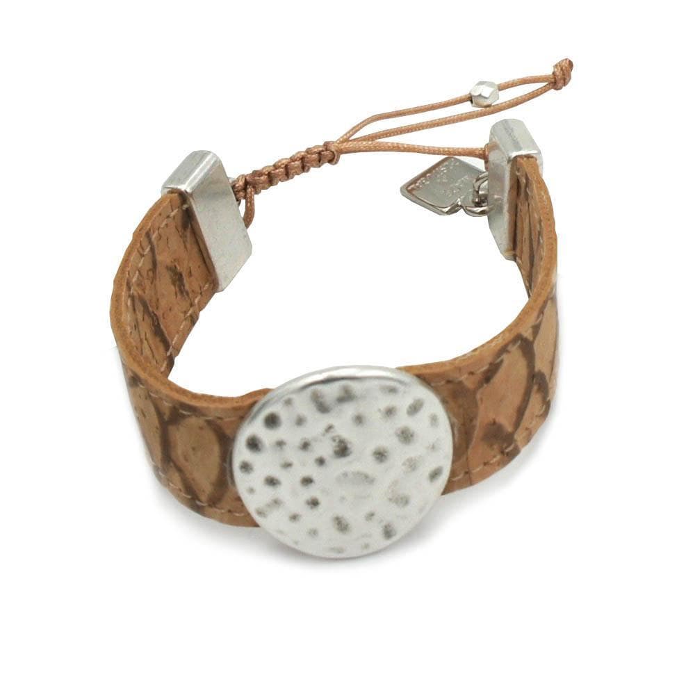 Beige cork bracelet