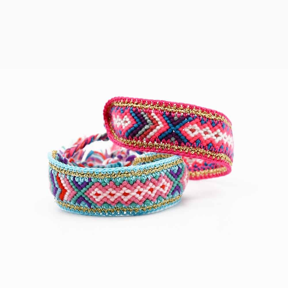 Bracelet en macramé turquoise I Bijoux portugais Bracelet en macramé - Turquoise