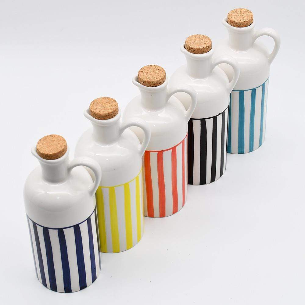 Carafe avec bouchon en liège I Vente en ligne Carafe à bouchon "Costa Nova Mar" 25cm - Bleue 25cm