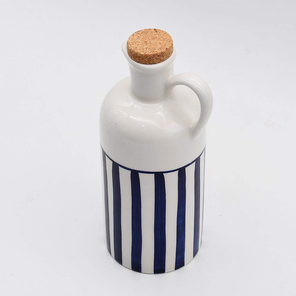 Carafe avec bouchon en liège I Vente en ligne Carafe à bouchon "Costa Nova Mar" 25cm - Bleue 25cm