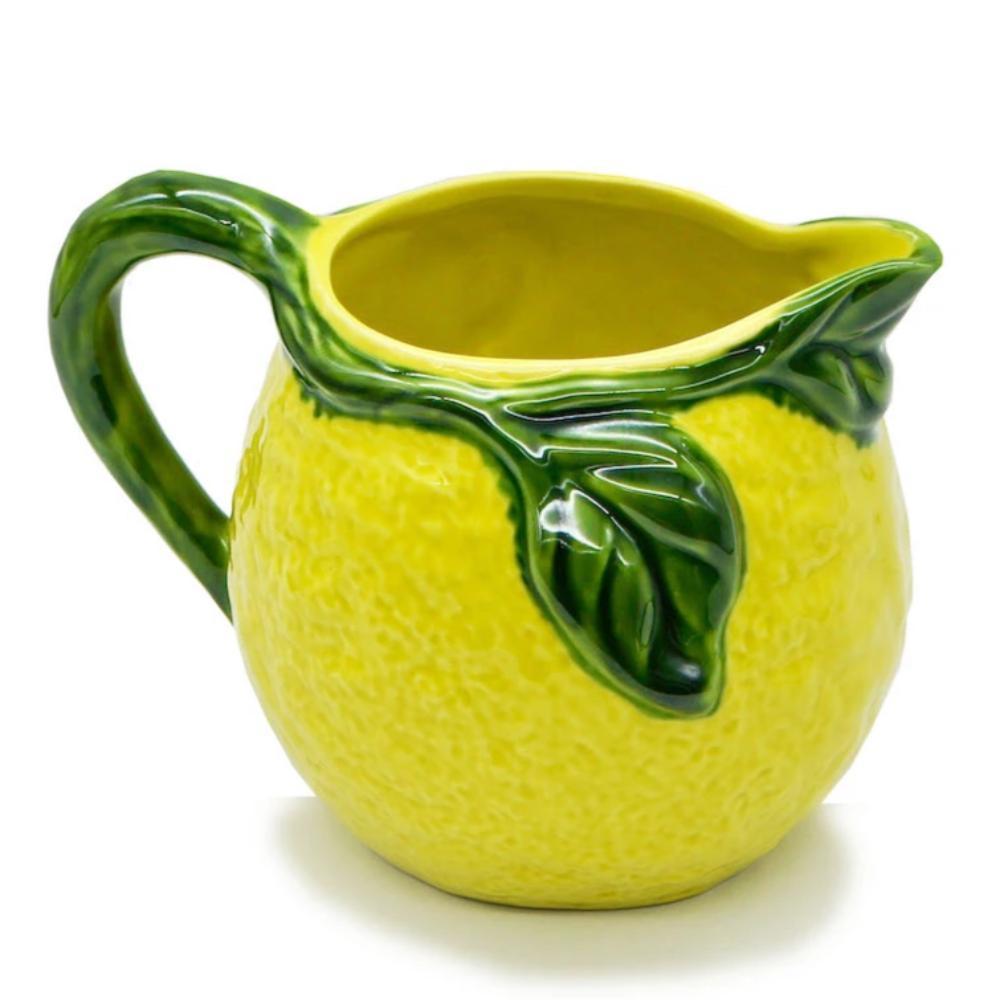 Carafe en céramique en forme de citron