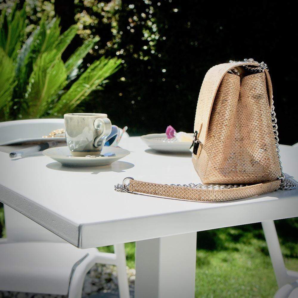 Mini-sized bag in golden cork