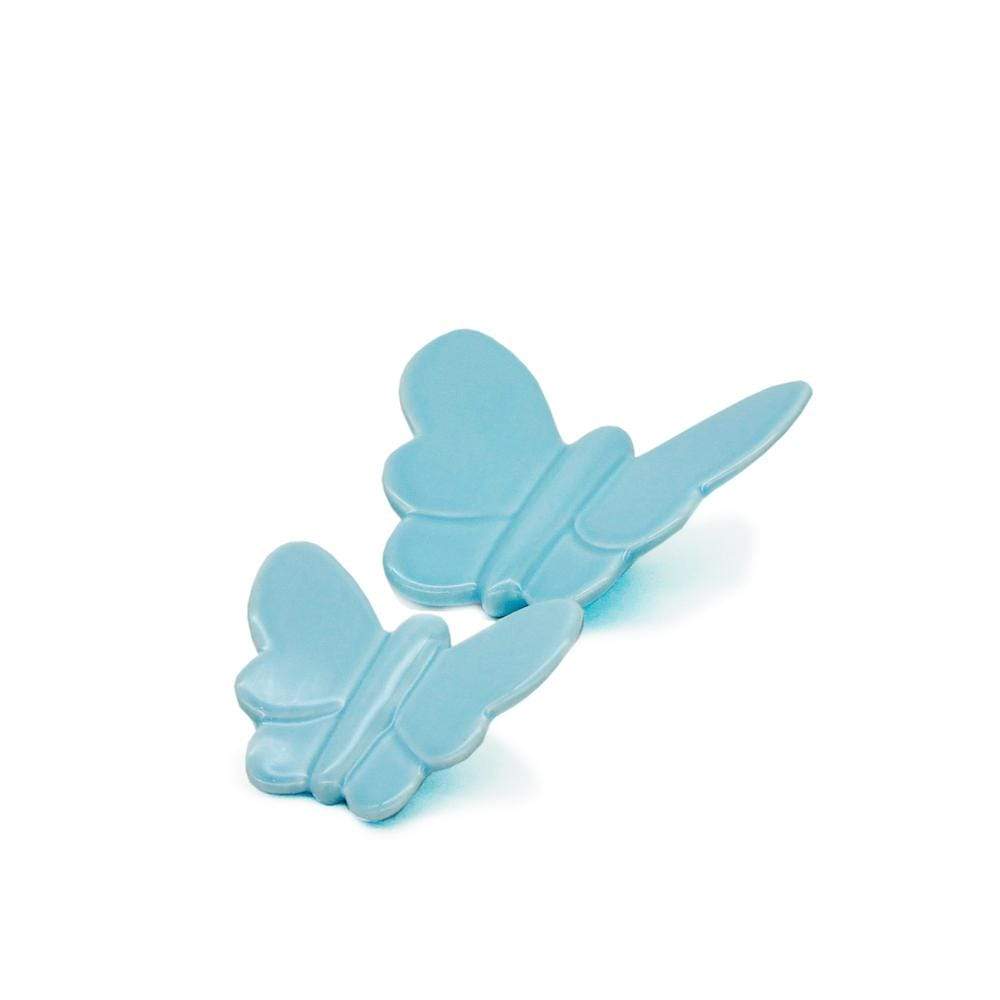 Butterfly in ceramic I Sky-blue